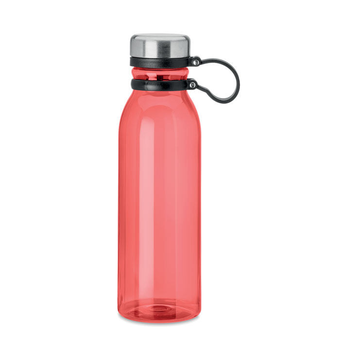 Bouteille sport publicitaire PET recyclé 780ml ICELAND Rouge transparent